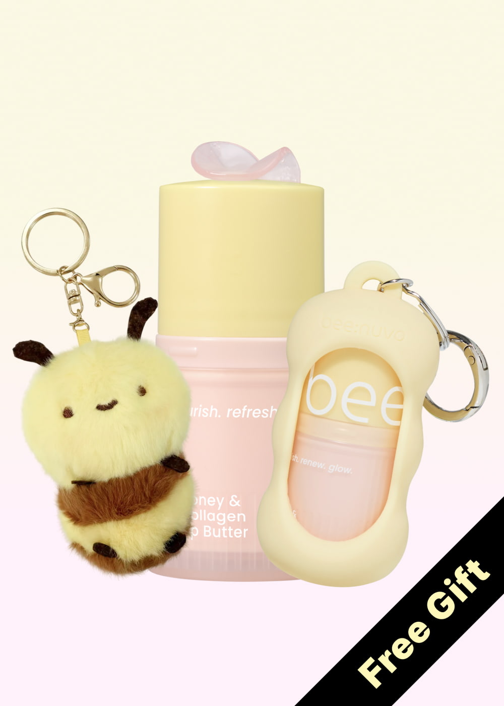 lip butter keychain set